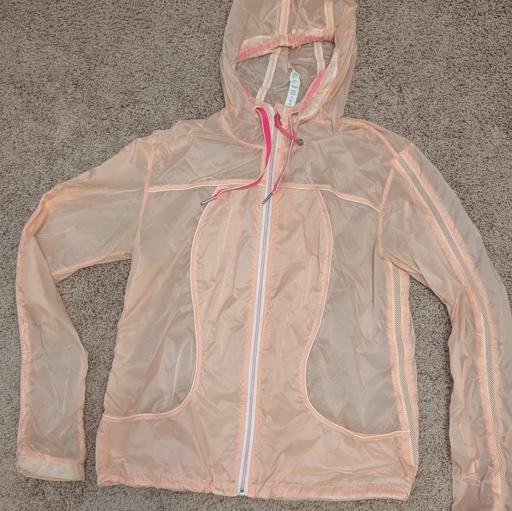 Lululemon Athletica Peach Jacket with Pink Trim